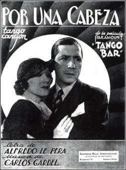 Carlos Gardel tango song For uni cabeza poster 1935
