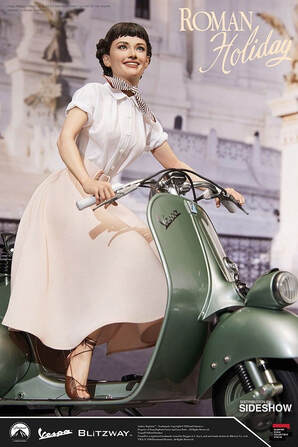 Blue or Beige? What is the color of Audrey Hepurn's circle skirt in Roman Holiday?