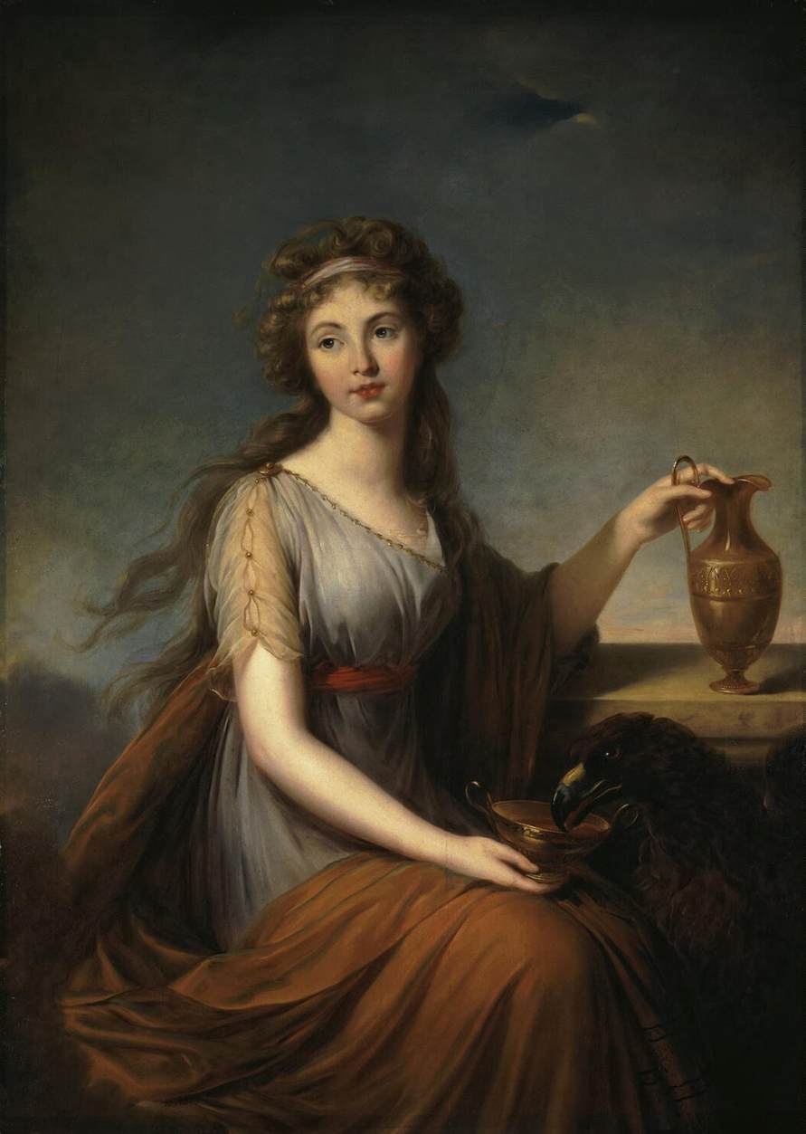 Portrait of Anna Pitt as Hebe, 1792, by ​Élisabeth Louise Vigée Le Brun