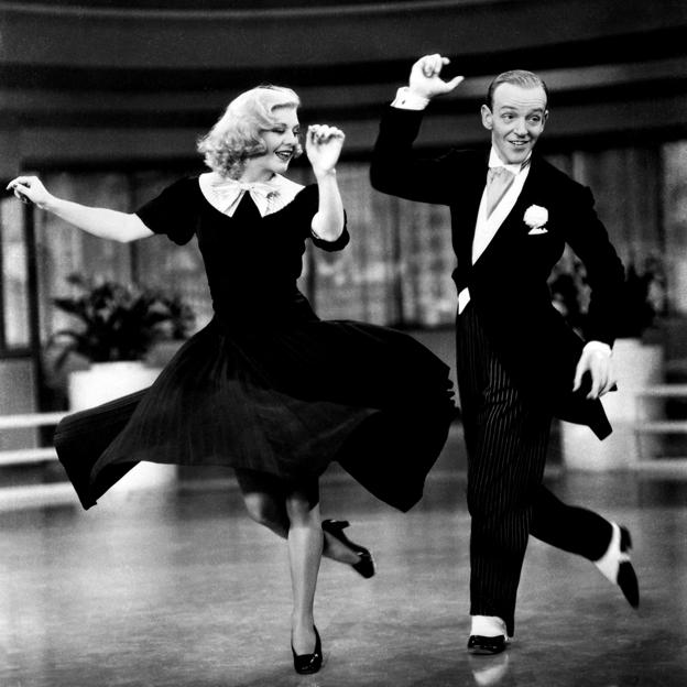 Fred Astaire dancing with Ginger Rogers