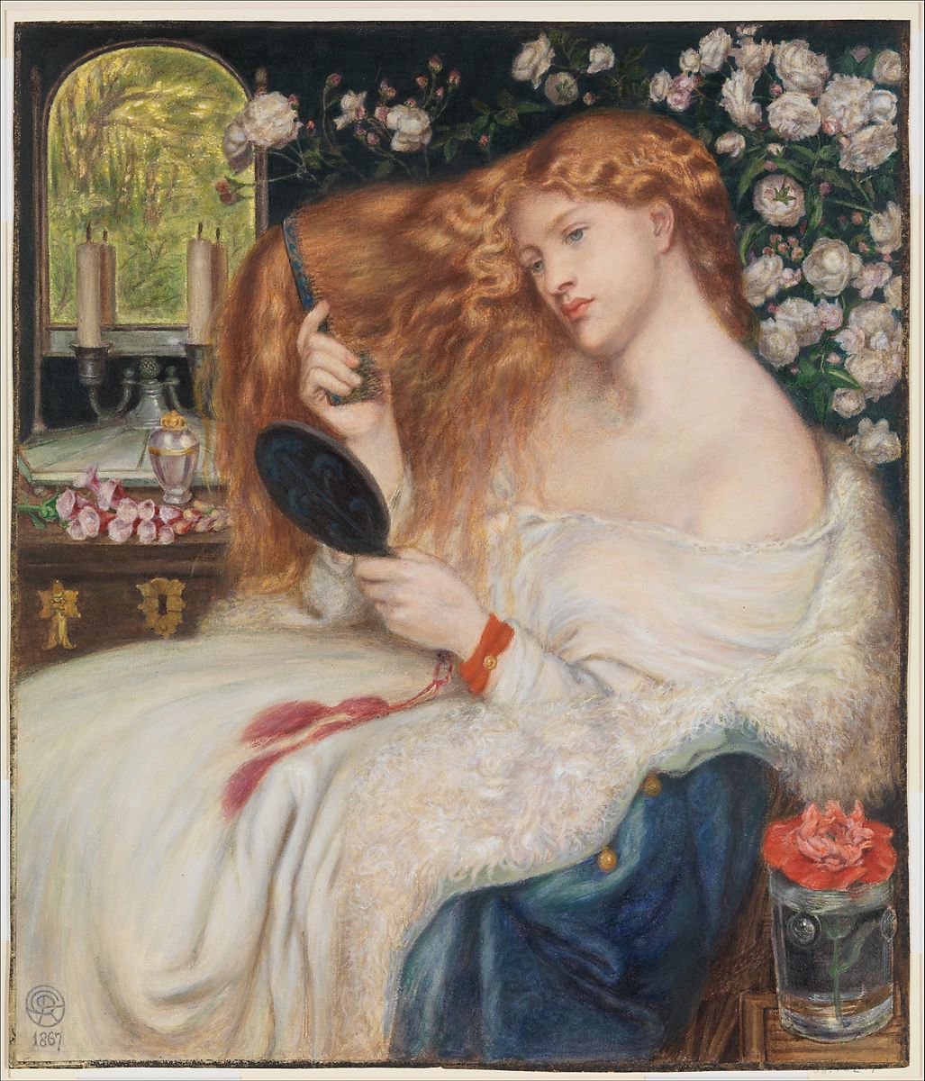Lady Lilith (1867), by Dante Gabriel Rossetti, model Fanny Cornforth)