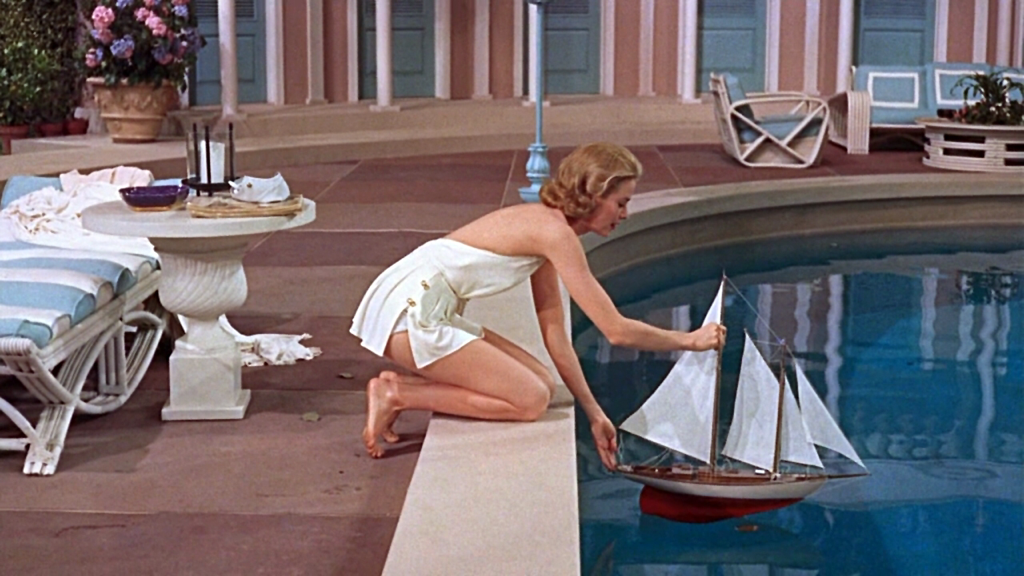 Grace Kelly with the sailboat in film High Society(1956)