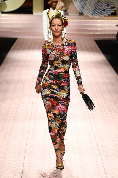 Marpessa Hennink modeling for Dolce&Gabbana