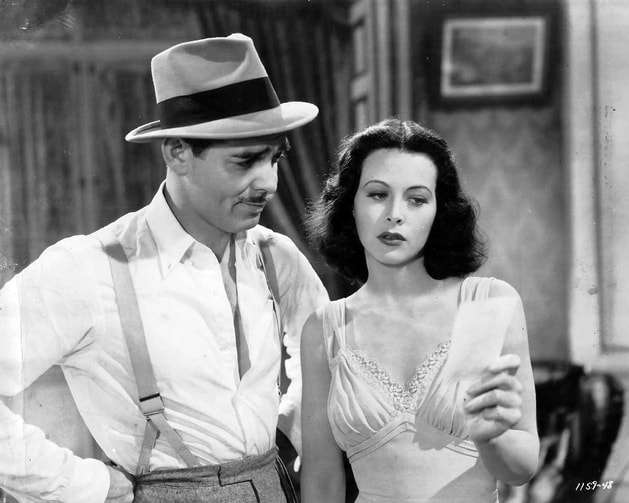 Hedy Lamarr with Clark Gable