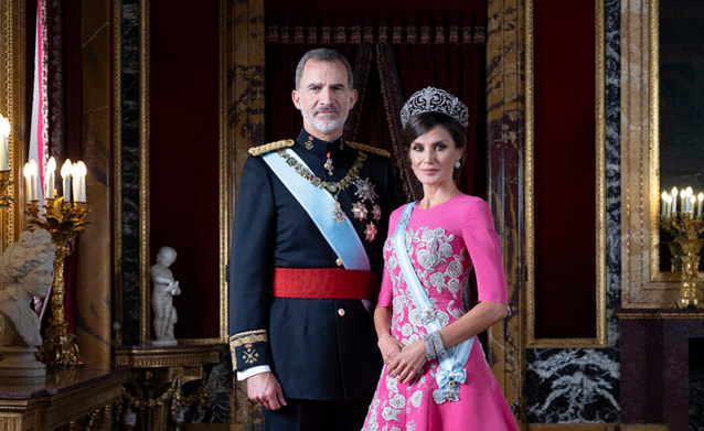 King Felipe VI and his wife Queen Letizia of Spain