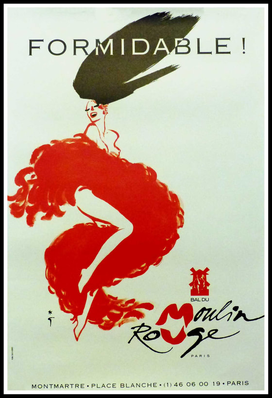 René Gruau's illustration of Moulin Rouge