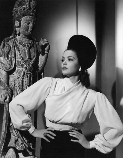 Gene Tierney in film The Shanghai Gesture (1941) as Victoria Charteris (Poppy Smith) 