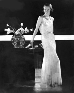 Evening dress designed by Edward Molyneux. Photo by Edward Steichen, 1931.