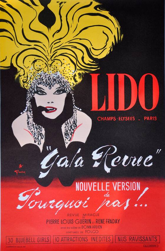 René Gruau's illustration of Lido de Paris