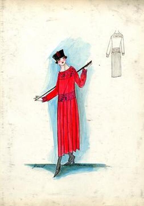 Dress by Jacques Doucet, 1917