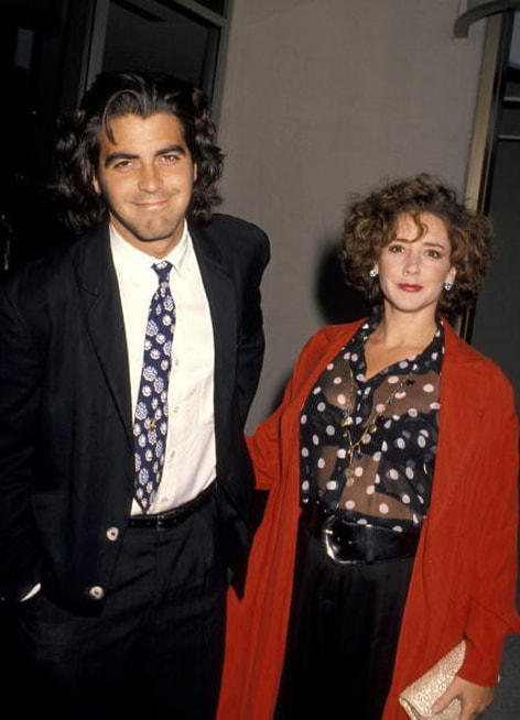 George Clooney(born May 6, 1961) with his first wife Talia Balsam