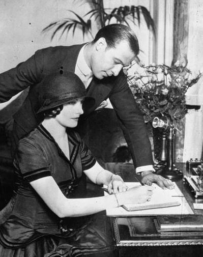 Natacha Rambova and Rudolph Valentino, 1923