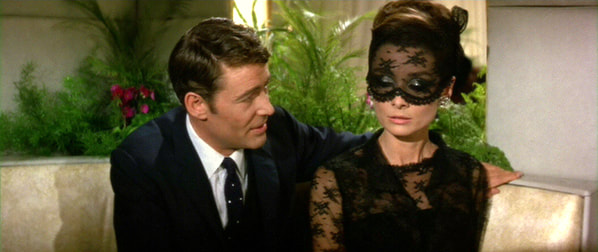 Audrey Hepburn and Peter O'Toole in film How to steal a million(1966)