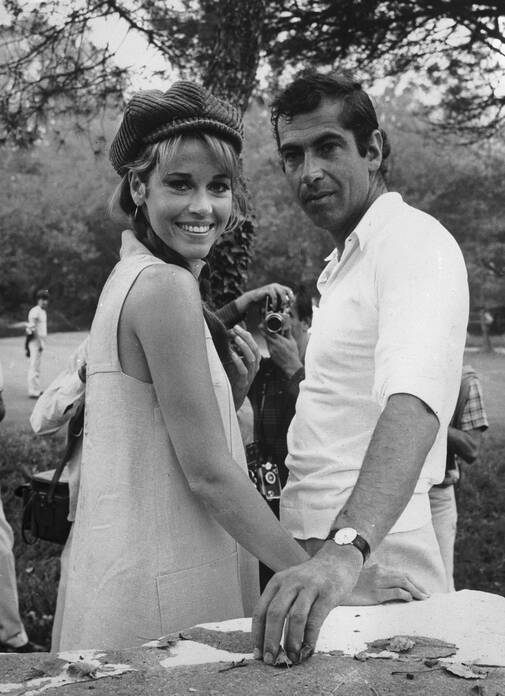 Roger Vadim avec Jane Fonda