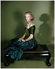Millicent Rogers in Charles James gown, photo by Horst P. Horst, 1949