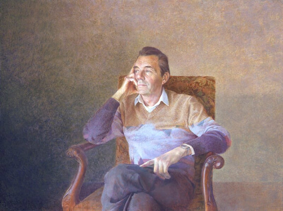 Dirk Bogarde portrait at National portrait gallery