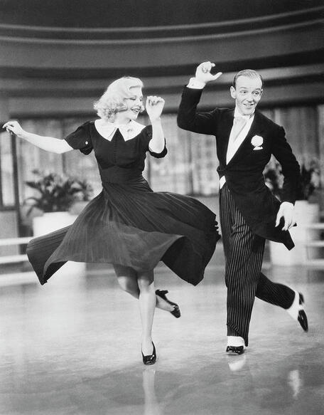 Fred Astaire (born Frederick Austerlitz; May 10, 1899 – June 22, 1987): Fred Astaire dancing with Ginger Rogers