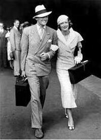 Douglas Fairbanks Jr with his first wife Joan Crawford
