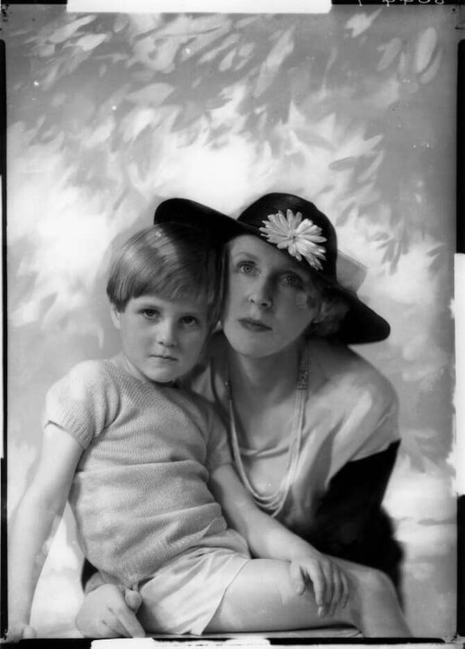 Lady Diana Cooper with her son John Julius Cooper