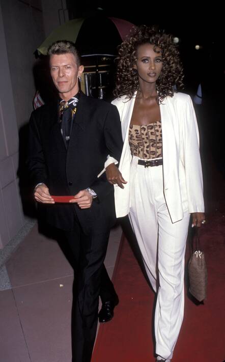 Iman and her husband David Bowie