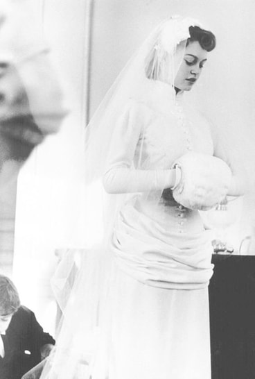 Brigitte Bardot wedding dress designed by Madame Ogive 