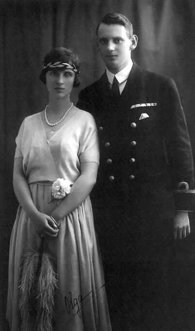 Princess Olga of Greece and Denmark with Prince Frederick of Denmark