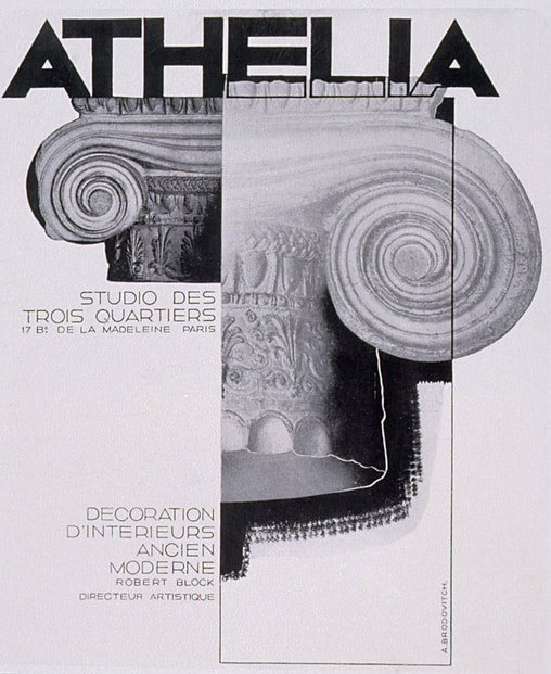 Alexey Vyacheslavovich Brodovitch graphic design for Athélia, Paris department store, 1928