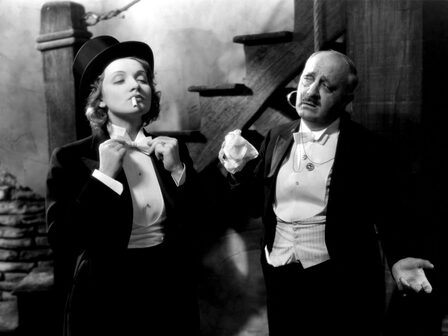 Marlene Dietrich with Josef von Sternberg 