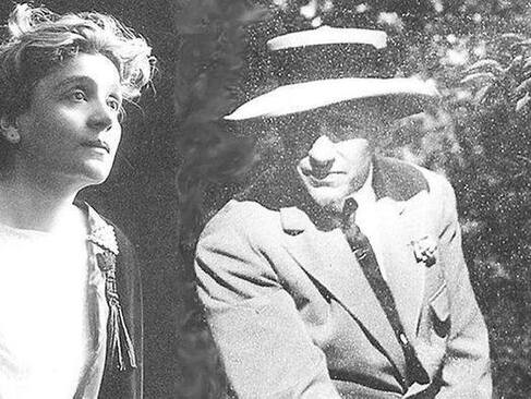 Gabriele D'Annunzio with Eleonora Duse