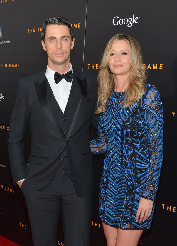 ​Matthew William Goode with his wife Sophie Dymoke