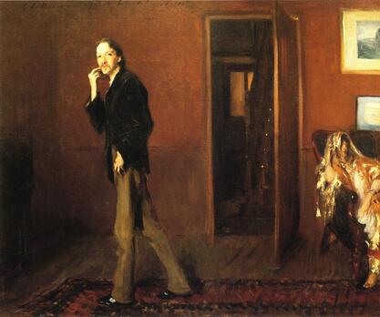Robert Louis Stevenson and his wife by John Singer Sargent 1885