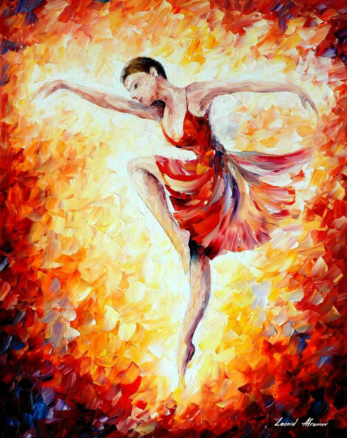 Flaming dance by Leonid Afremov