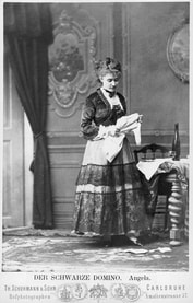 black and white photo of German opera singer Bianca Bianchi (1855-1947)