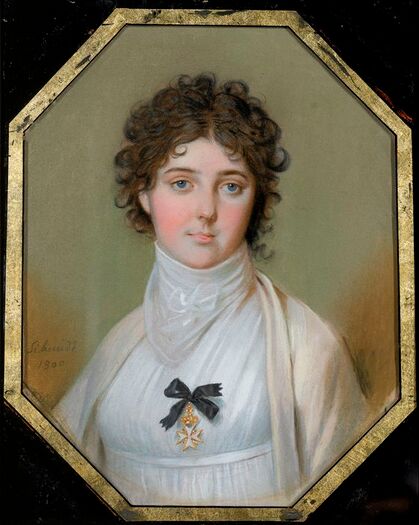 Lady Hamilton c. 1800, Pastel by Johann Heinrich Schmidt, owned by Nelson