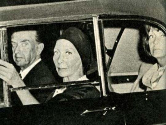 Valentina Schlee with George Schlee and Greta Garbo