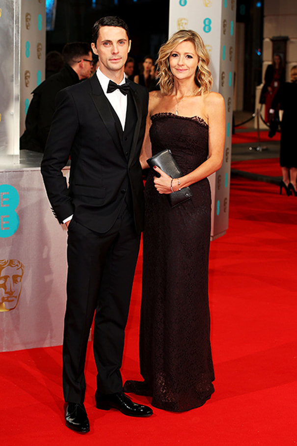 ​Matthew William Goode with his wife Sophie Dymoke