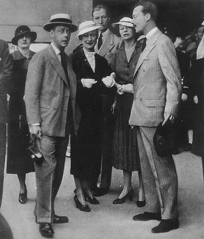 Prince Edward and Wallis Simpson on the cruise, 1936