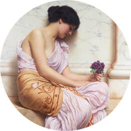Violet, Sweet Violet by John William Godward (1906)