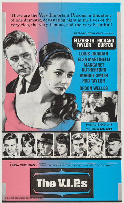 The V.I.P.s(film, 13 September 1963) starring Elizabeth Taylor, Richard Burton and Louis Jourdan