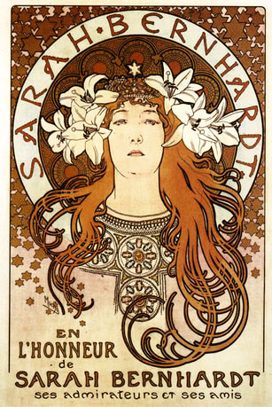 Poster for an evening of theater honoring Sarah Bernhardt (1896)