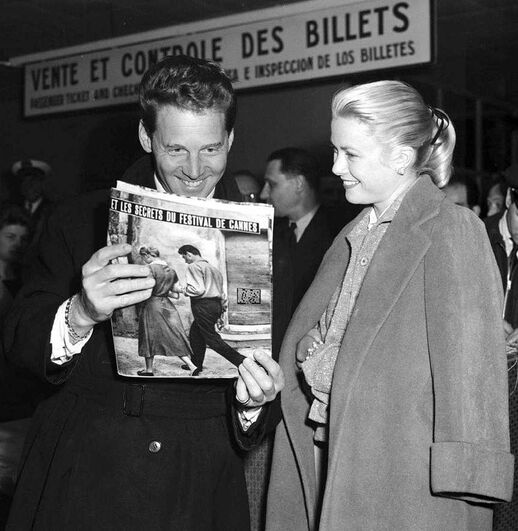 Jean Pierre Aumont with Grace Kelly