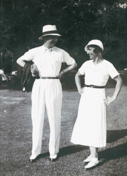 René & Simone Lacoste in 1936 at Chantaco. From the Lacoste S.A. Archives. © All Rights Reserved.