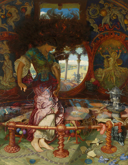 The Lady of Shalott (1905) by William Holman Hunt, elegancepedia