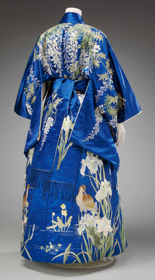 Kimono for export, probably Kyoto, Japan, 1905-15. Museum no. FE.46-2018. © Victoria and Albert Museum, London.