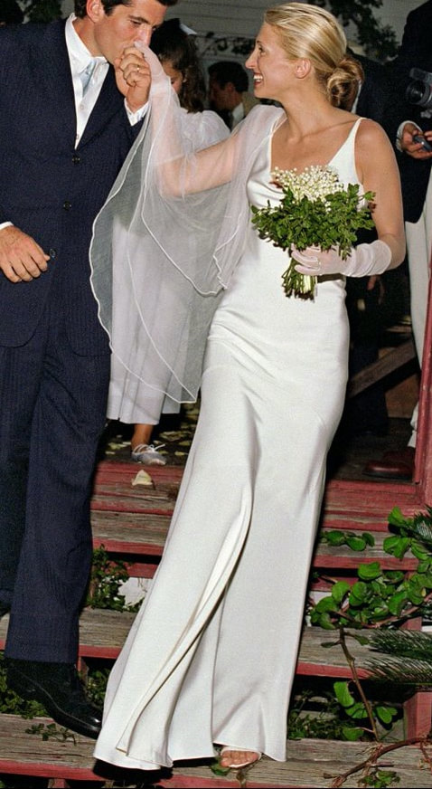 Carolyn Bessette wedding dress designed by Narciso Rodriguez 1996