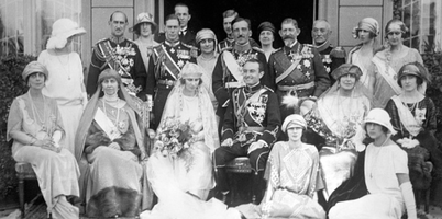 Princess Olga of Greece and Denmark's wedding to Prince Paul of Yugoslavia in Belgrade, 22 October 1923