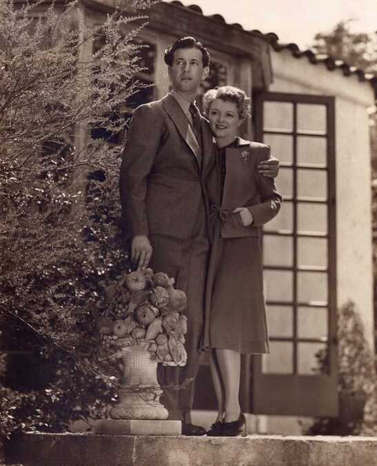 American costume designer Adrian with his wife Janet Gaynor