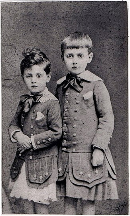Robert Proust et Marcel Proust, v. 1876.