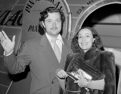 Dolores del Río with Orson Welles in 1940.