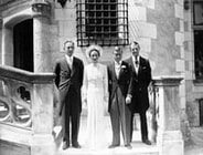 duke and duchess of Windsor wedding on 3 June 1937 au Château de Candé à Monts en Indre-et-Loire, photo by Cecil Beaton